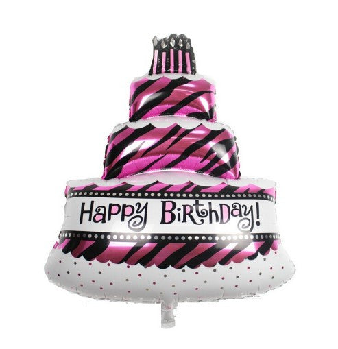 Mini Birthday Cake Party Foil Balloons