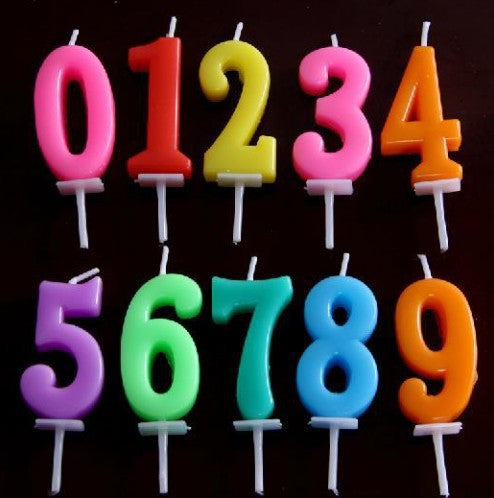 Number Wax Candle Party Supplies