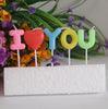 I Love You Letter Happy Birthday Candles