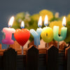 I Love You Letter Happy Birthday Candles