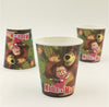 Cute Masha & Bear Design Paper Cups