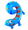 Animal Number Foil Party Balloons